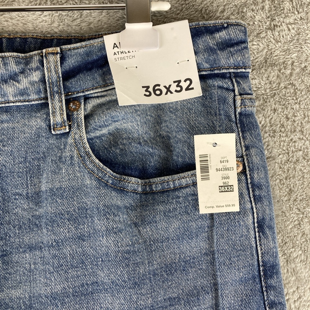 Aeropostale Aero Jeans Men's Size 36x32 Athletic Slim Fit Stretch Blue‎ Denim - Picture 4 of 15